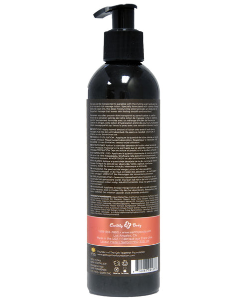 Earthly Body Hemp Seed Massage LOTION Isle of You